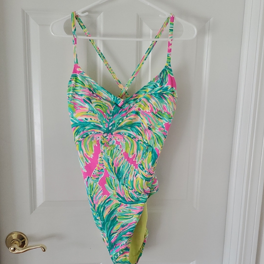 Lilly Pulitzer Multicolor One Piece Underwire Swimsuit Size 12